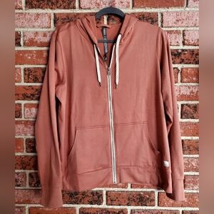 Vuori Women's Rust Colored Zip-Up Hoodie